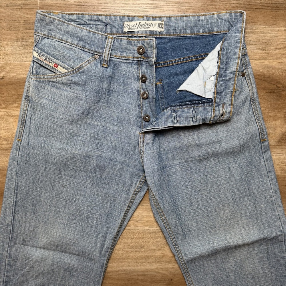Diesel Jeans Men 32x27 Blue Roody Relaxed Straight Leg Denim Skater Vintage Y2K